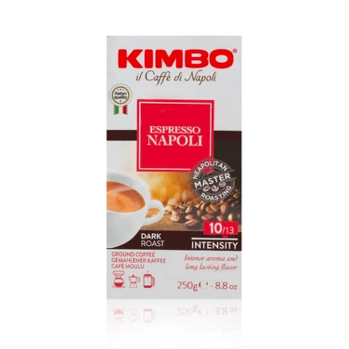 Kimbo Caffe Espresso Napoli, Ground Coffee, Intensity 10/13, 8.8 oz | 250g