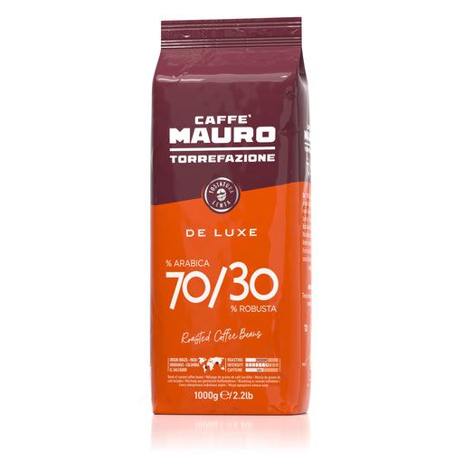 Caffe Mauro De Luxe Beans, 70% Arabica 30% Robusta, 2.2 lb | 1000g