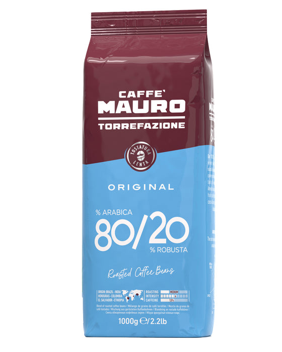 Caffe Mauro Original Beans, 80% Arabica 20 Robusta, 2.2 lb | 1000g
