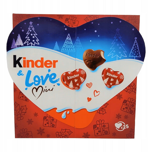 Kinder Love Mini, Milk Chocolate Hearts, 3.7oz, 25 Count