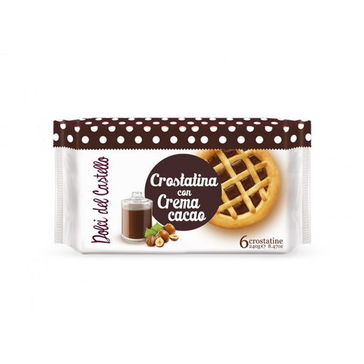 Valdenza Crostatina Cacao, Cocoa Cream Tartlet, 6 x 8.47 oz