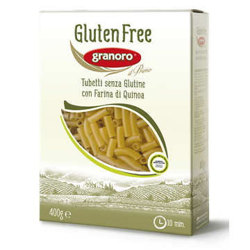 Granoro Gluten Free Tubetti, Quinoa Flour, #74, 14.1 oz | 400g