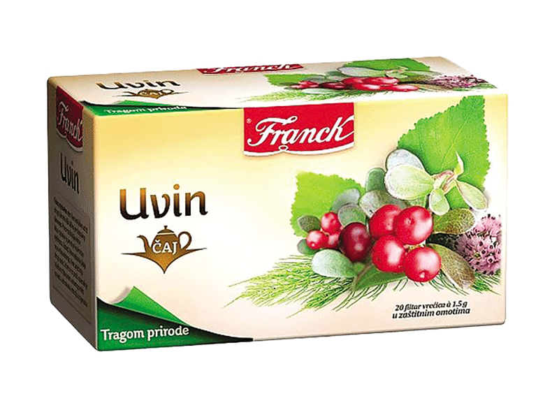 Franck Uvin Herbal Tea, Food Supplement, 20 Pack, 1.06 oz | 30g