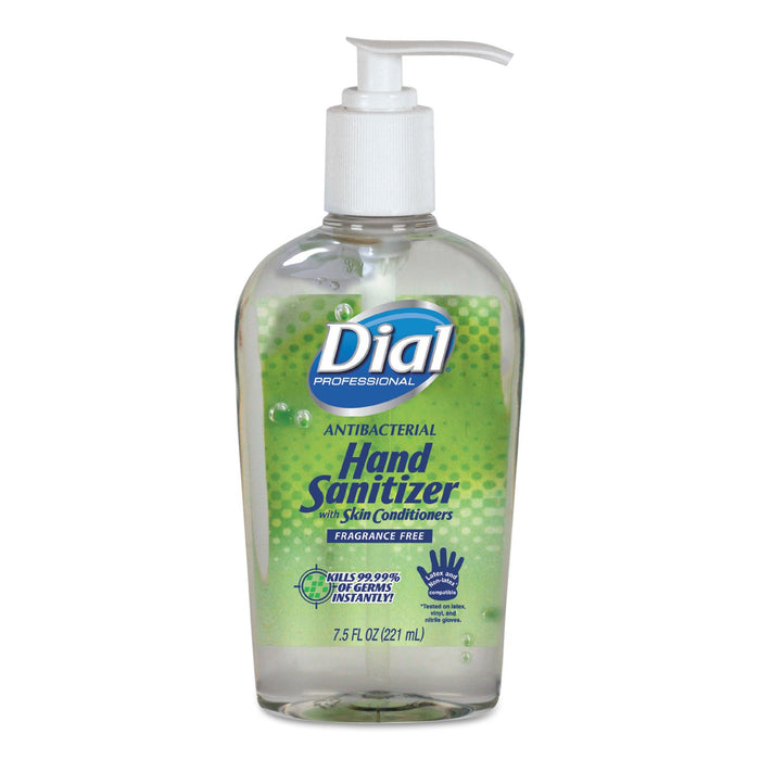 Dial Antibacterial Instant Hand Sanitizer - Fragrance Free, 7.5 Ounce