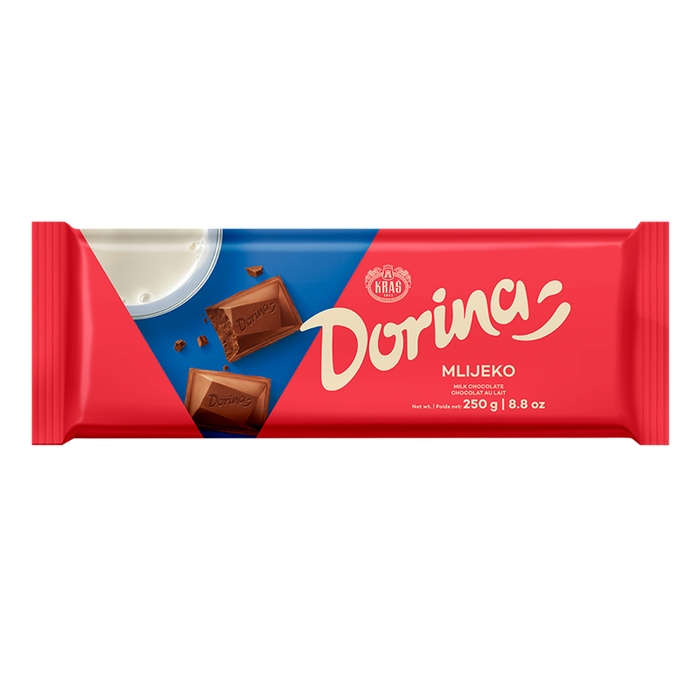 Kras Dorina Milk Chocolate Bar, 8.8 oz | 250g