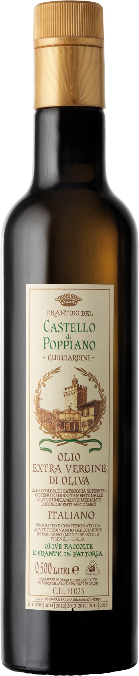 Castello di Poppiano Gucciardini, Extra virgin Olive Oil 100% Italian, 17 fl oz | 500 ml