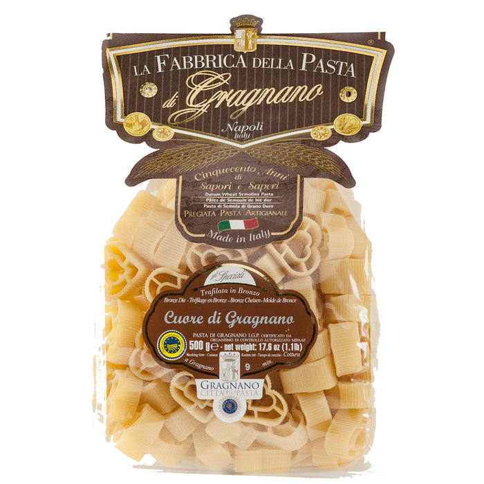La Fabbrica Della Pasta Cuore di Gragnano, Heart Shape, #489, 17.6 oz | 500gr