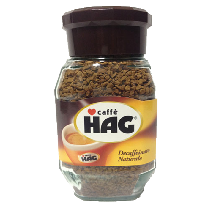 HAG Instant Coffee Naturally Decaffeinated, 100g Glass Jar