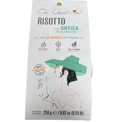 Ca’ Vecchia Risotto with Nettle, Risotto Ortica, 8.82 oz | 250g