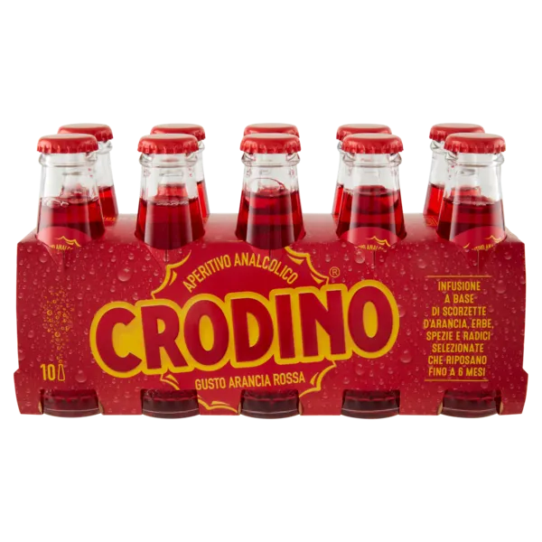 Crodino, The Red Bittersweet Aperitivo, 10 x 100 ml