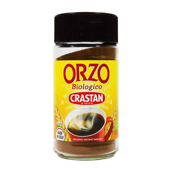 Crastan Organic Orzo Pupo  INSTANT BARLEY, 85g Jar