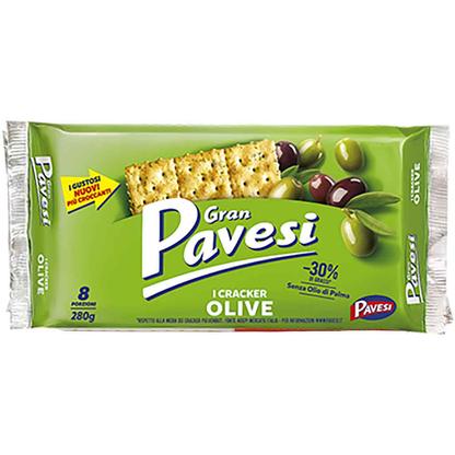 Gran Pavesi Olive Crackers, 9.88 oz