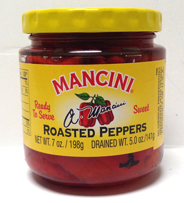 Mancini Roasted Peppers, 198g