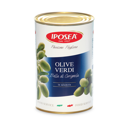 Iposea Green Olives Cerignola, 148.15 oz | 4200g