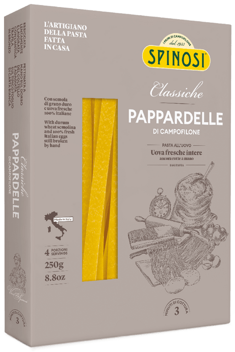 Spinosi Egg Pappardelle Pasta, 8.8 oz | 250g