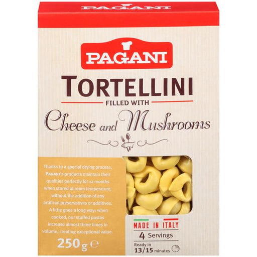 Pagani Tortellini with Cheese and Mushrooms, 8.8oz