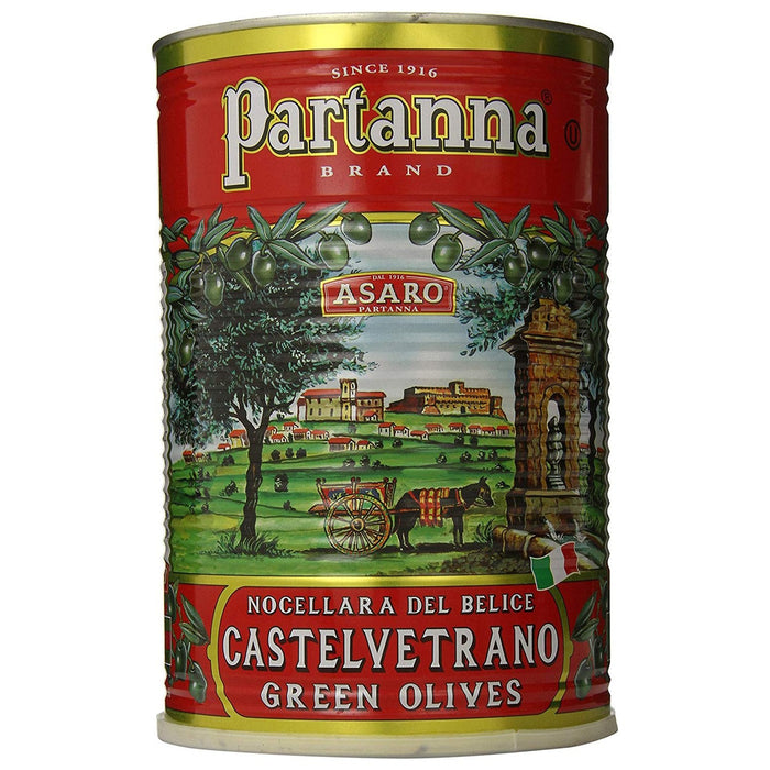 Partanna Pitted Castelvetrano Green Olives, 144.62 oz |  4.1 kg