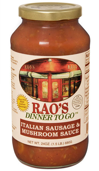 Rao's Sausage & Mushroom Sauce 24 oz. Jar