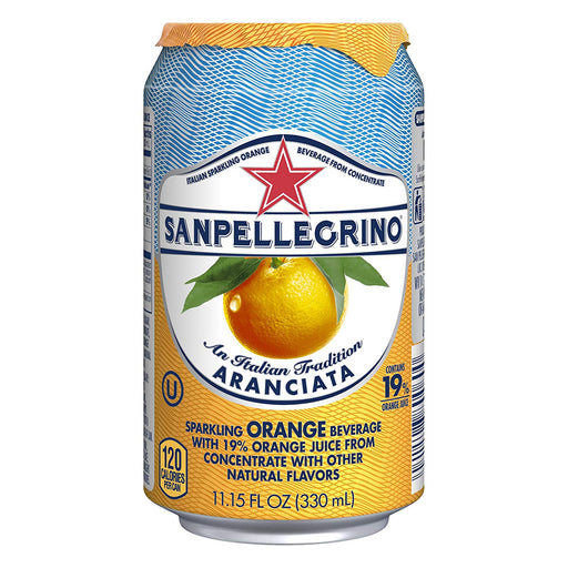 Sanpellegrino Orange Sparkling Fruit Beverage, 11.15 fl oz. Can