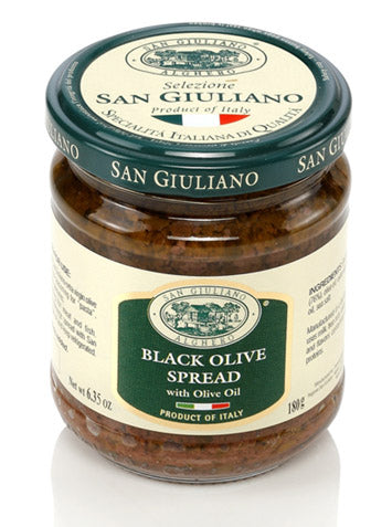 San Giuliano Black Olive Spread with Olive Oil