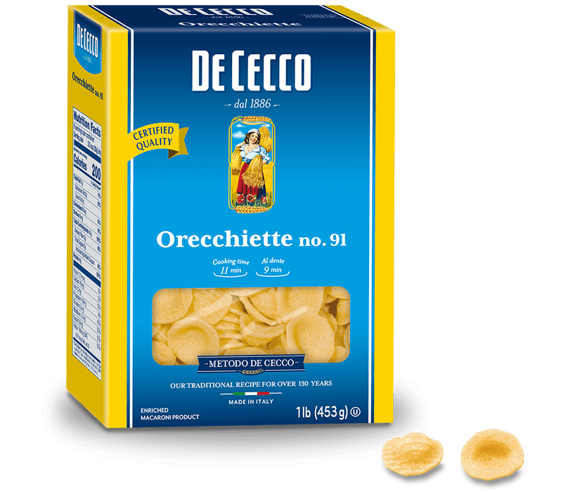 De Cecco Orecchiette, #91, 1 lb | 453 g