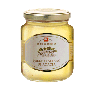 Brezzo Acacia Honey, 100% Pure Italian Honey, 12 oz | 350g