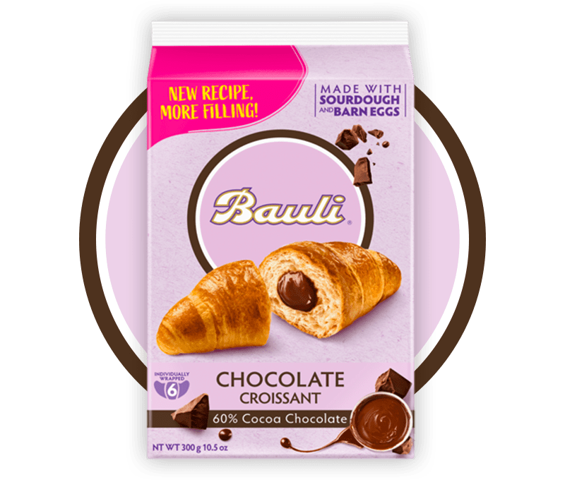 Bauli Chocolate Cocoa (Cacao) Croissant, 10.58 oz | 300g