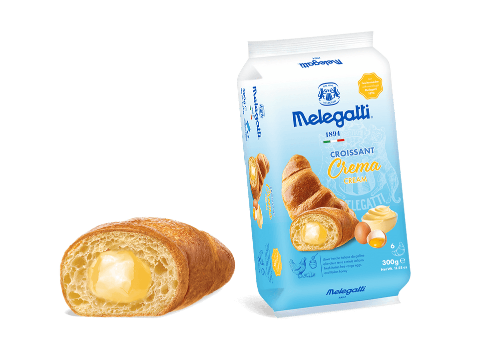 Melegatti Morbidi Custard Cream Croissant 10.58 oz