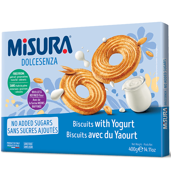 Misura Yogurt Biscuits, Dolcesenza No Sugar Added, 14.11 oz | 400g