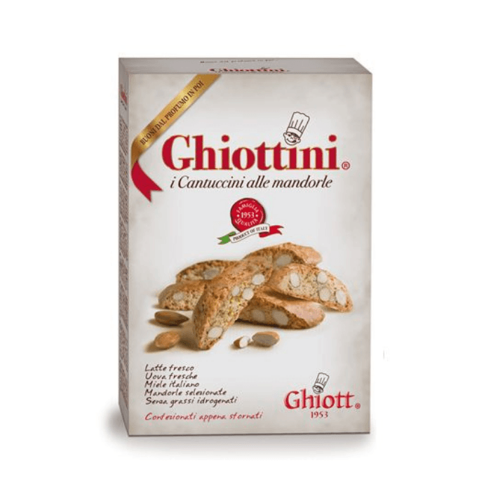 Ghiott Ghiottini Almond Biscotti Cookies, Cantuccini, 8.8 oz | 250g