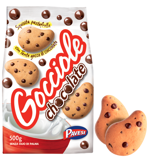 Pavesi Gocciole Chocolate, 17.5 oz - 500g