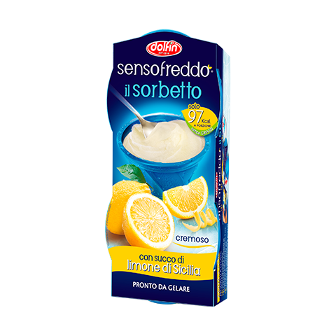 Dolfin Sensofreddo Sicilia Lemon Sorbet, 2 X 100 Ml