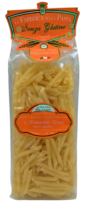 La Fabbrica Della Pasta Gluten Free Pennette Lisce, #117, 17.6 oz | 500g