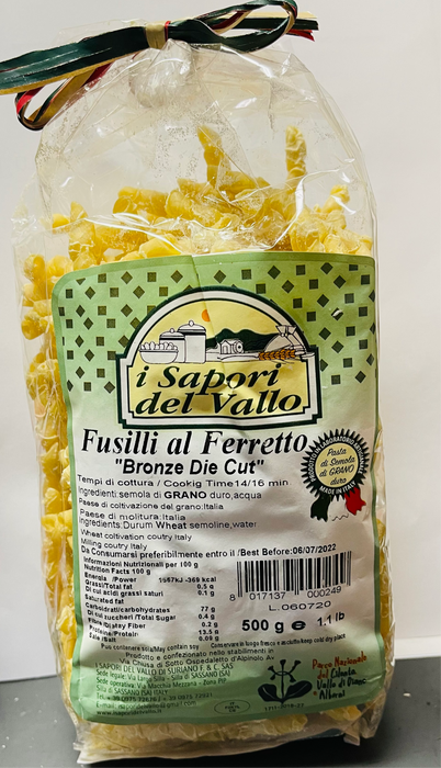I Sapori del Vallo Fusilli al Ferretto, 1.1 lb | 500g