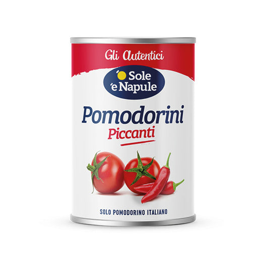 O Sole e Napule il Cherry Tomatoes With Hot Pepper, 14.1 oz | 400g