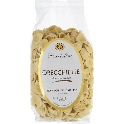 Bartolini Orecchiette Pasta, 17.6 oz | 500g is