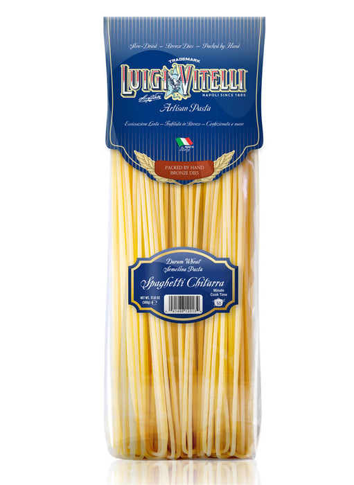 Luigi Vitelli Spaghetti alla Chitarra Pasta, Bronze Die, 17.63 oz | 500g