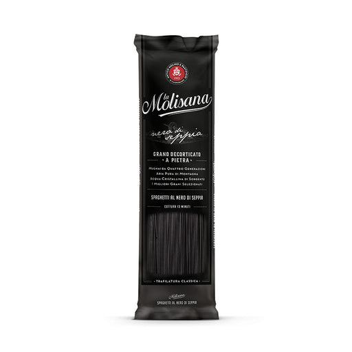 La Molisana Black Squid Ink Spaghetti, Nero di Seppia, 17.6 oz | 500g