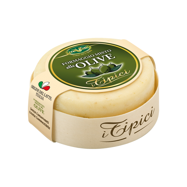 TreValli Cheese with Olives, 6.3 oz | 180g