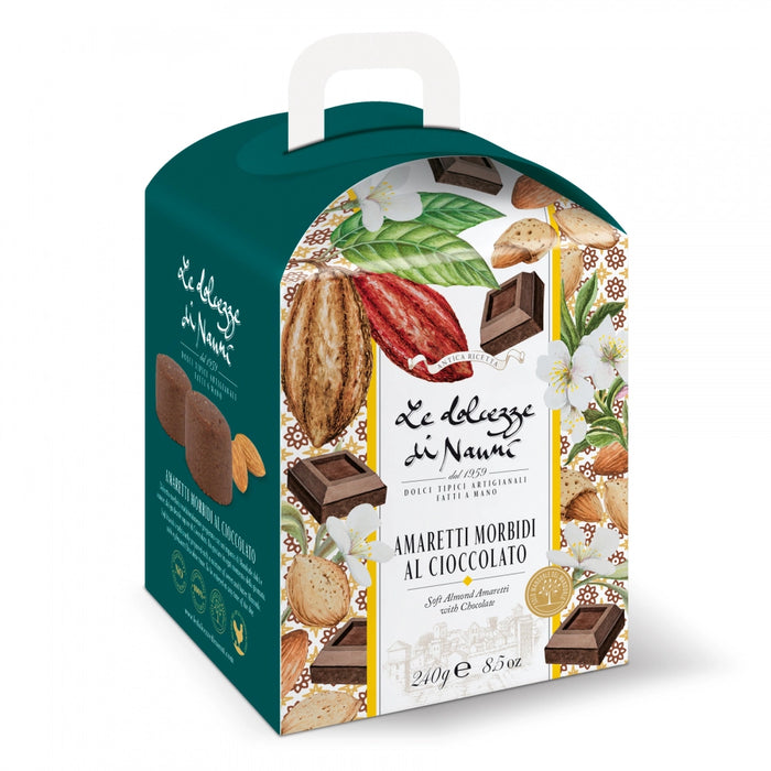 Le Dolcezze di Nanni Soft Almond Amaretti With Chocolate, 8.5 oz | 240g