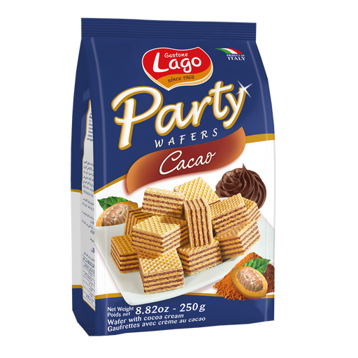 Lago Party Wafers Chocolate, Cacao, 8.82 | 250g