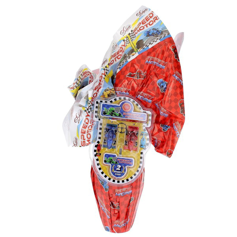 Dolgam Speedy Motors, Milk Chocolate Egg, 10 oz | 300g