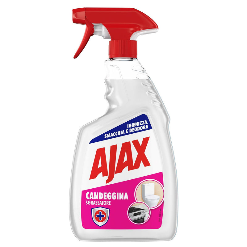 Ajax Degreaser with Bleach, Sgrassatore Con Candeggina, 675 ml