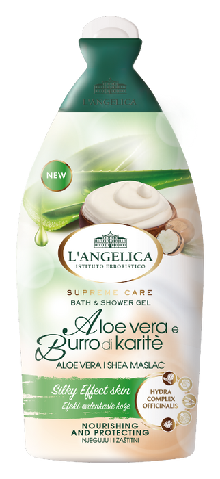 L'Angelica Aloe Vera & Shea Butter Body Wash, 16.9 oz | 500ml