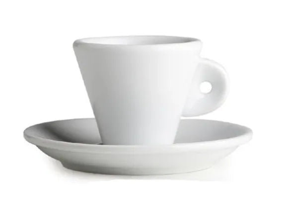 Nuova Point White Trieste Espresso Cups and Saucers - Set of 6