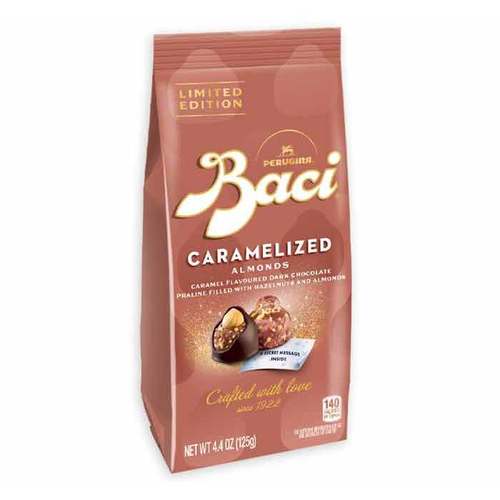 Baci Perugina Caramelized Almonds Dark Chocolate – 4.4 oz Bag (125 g)