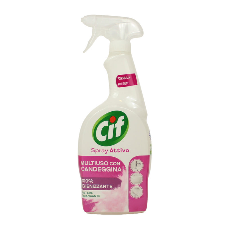 Cif Active Multi-Purpose Spray with Bleach – Deep Cleaning & Disinfection Power, 650ml