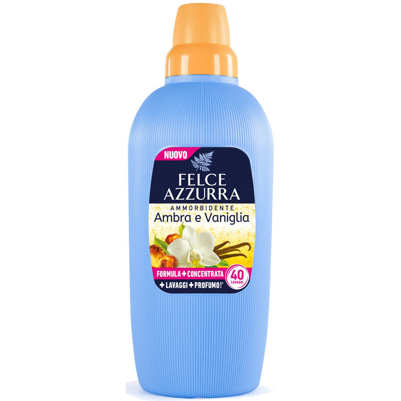 Felce Azzurra Amber & Vanilla Concentrated Fabric Softener – 67.6 fl oz (2 Liters)