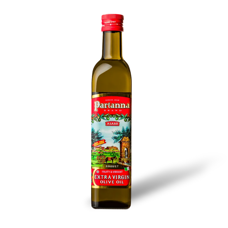 Partanna Extra Virgin Olive Oil, 100% Sicilian Olives, 33.8 oz | 1 Liter