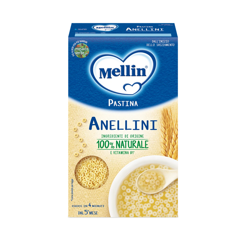 Mellin Anellini Pastina Baby Pasta from 5 Months – 11.29 oz (320g)